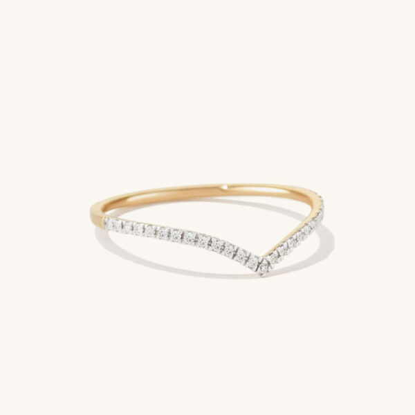 Pavé Diamond Wishbone Ring